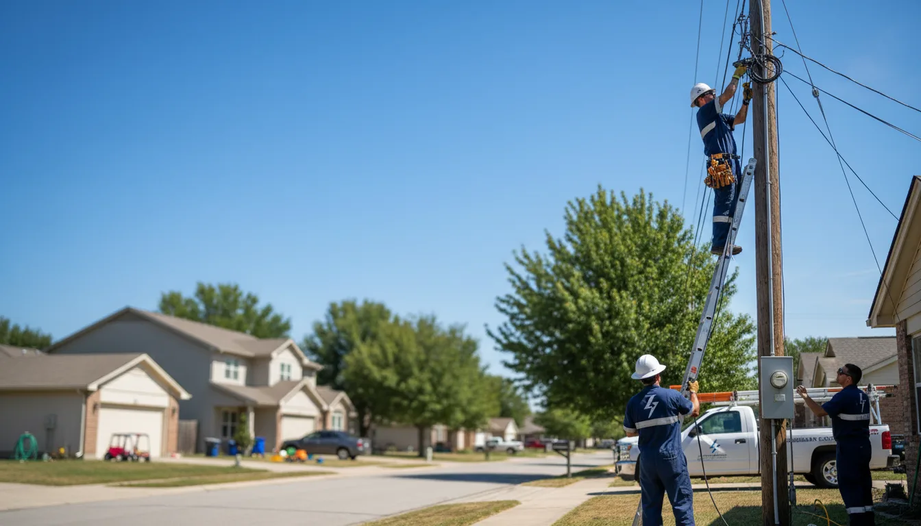 Residential electrician providing installation services in Cedar Point, IL